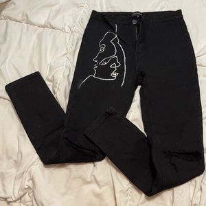 Custom Painted pretty little things jeans